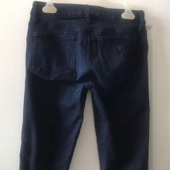 Guess Curve X Dark Wash Mid Rise Skinny Jeans - Picture 6 of 16